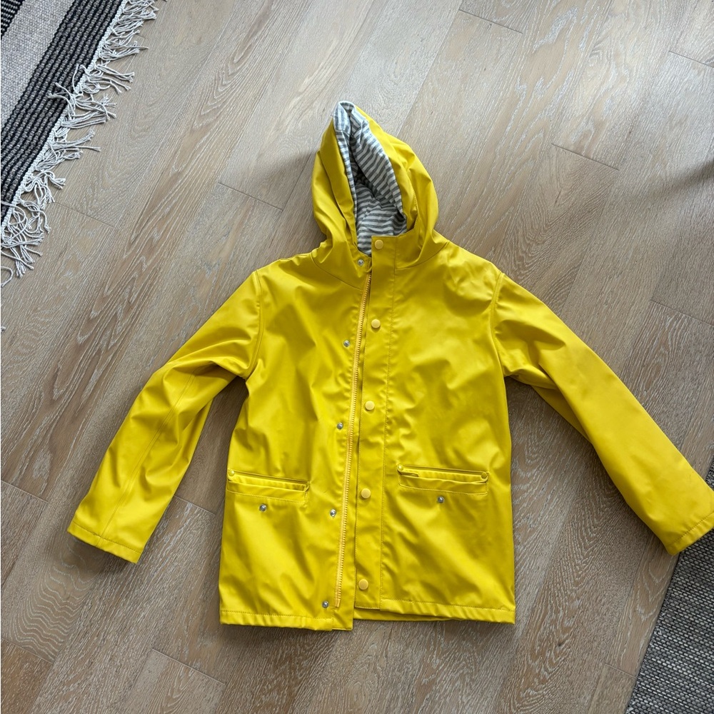 Mini Boden Yellow Lightweight Raincoat Water-Resistant